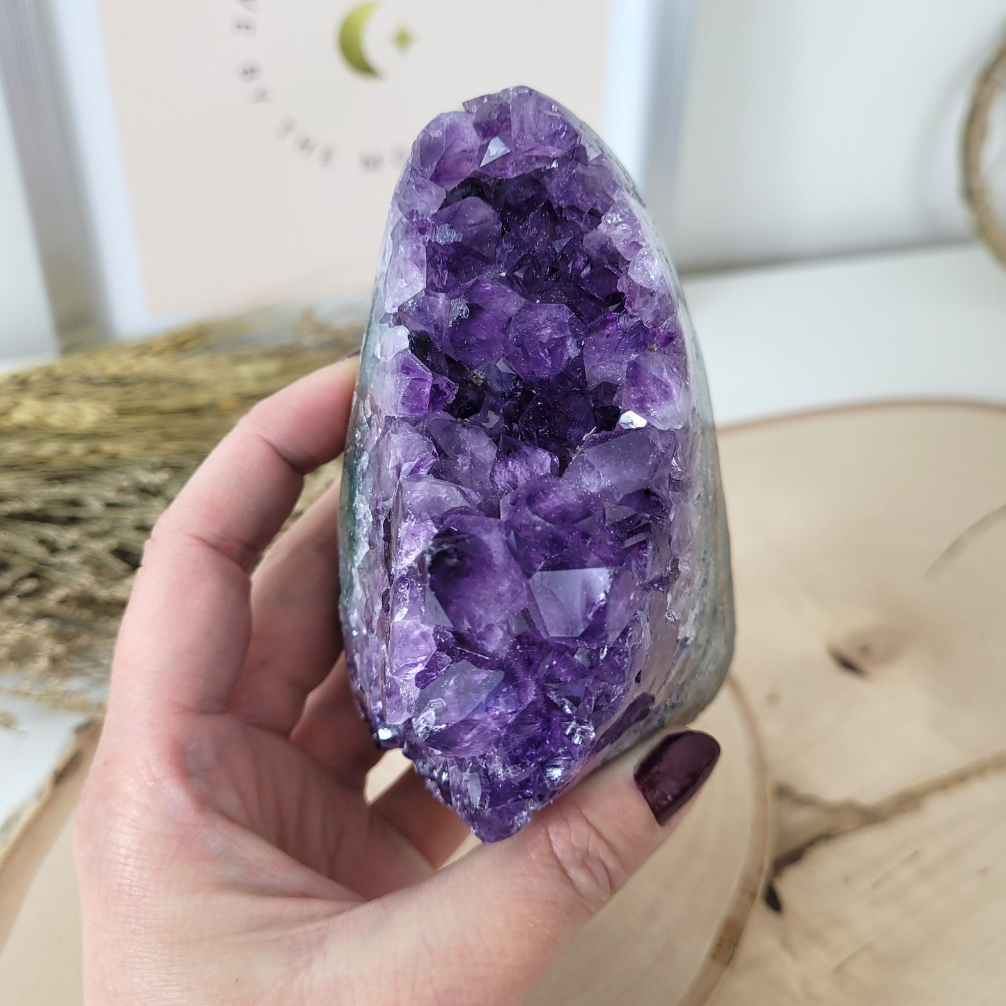 Amethyst Kristalldruse 10,1 x 6cm, 598g, Uruguay Amethyst