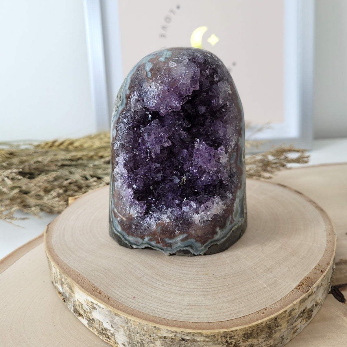 Amethyst Kristalldruse 9,3 x 7cm, 639g, Uruguay Amethyst