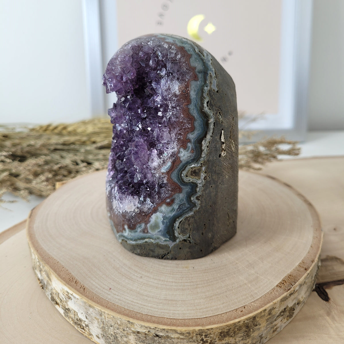 Amethyst Kristalldruse 9,3 x 7cm, 639g, Uruguay Amethyst