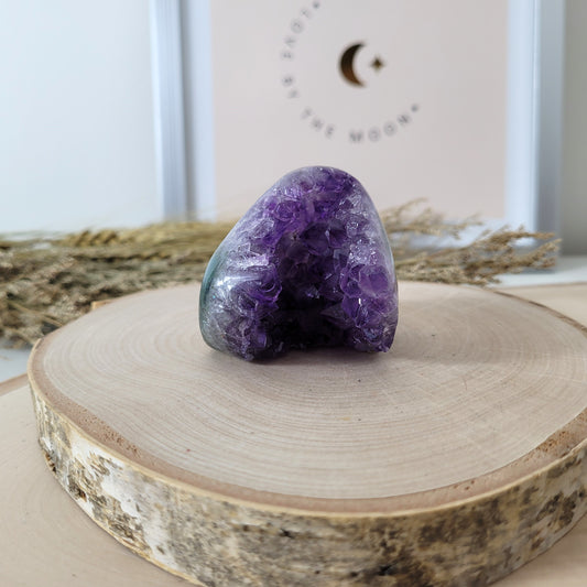 Amethyst Kristalldruse 4,6 x 4,8cm, 130g, Uruguay Amethyst