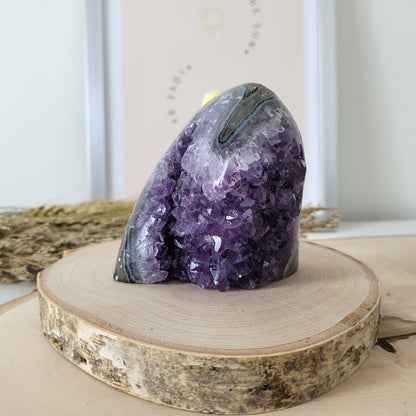 Amethyst Kristalldruse 8,3 x 8,6cm, 554g, Uruguay Amethyst