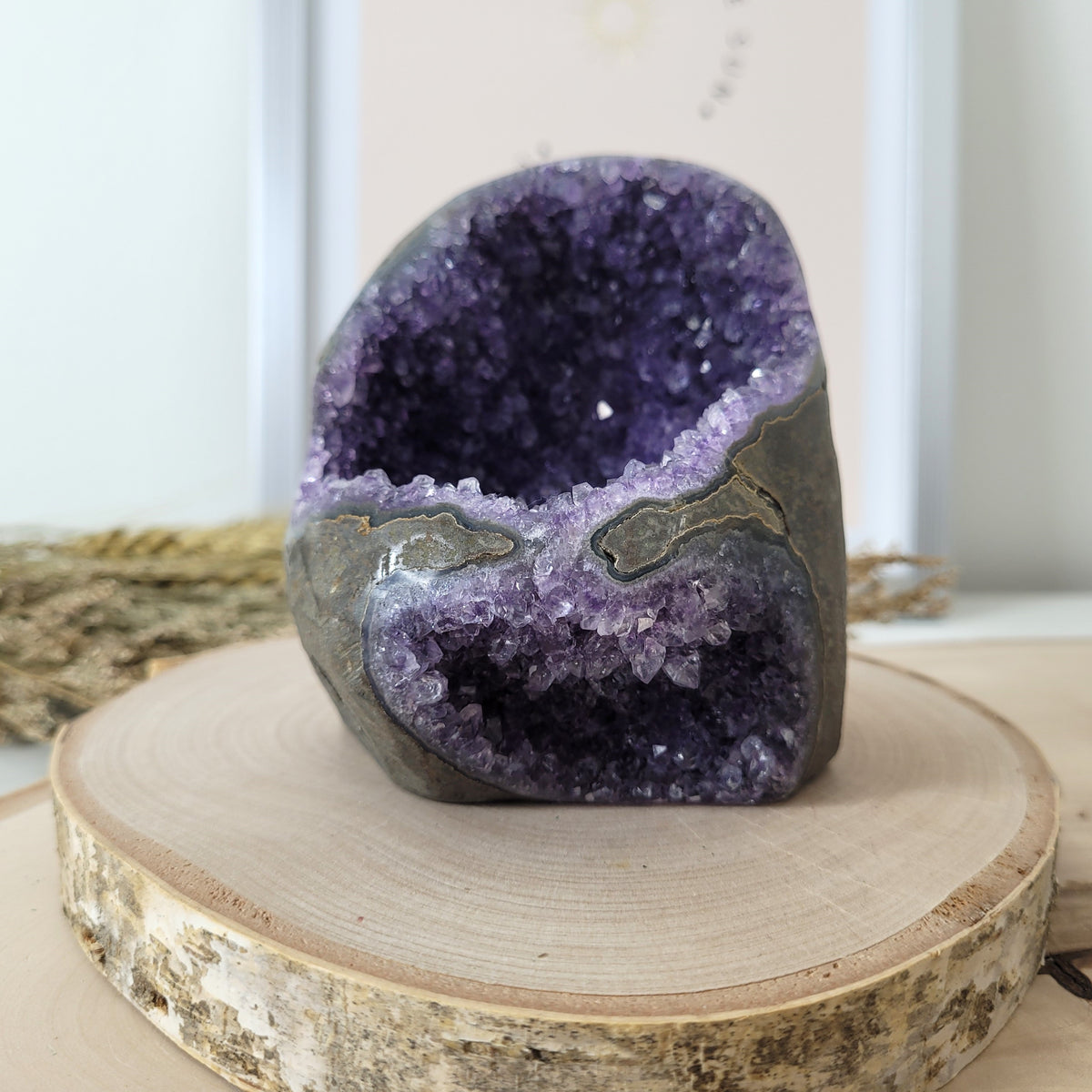 Amethyst Kristalldruse 9,3 x 8,3cm, 637g, Uruguay Amethyst