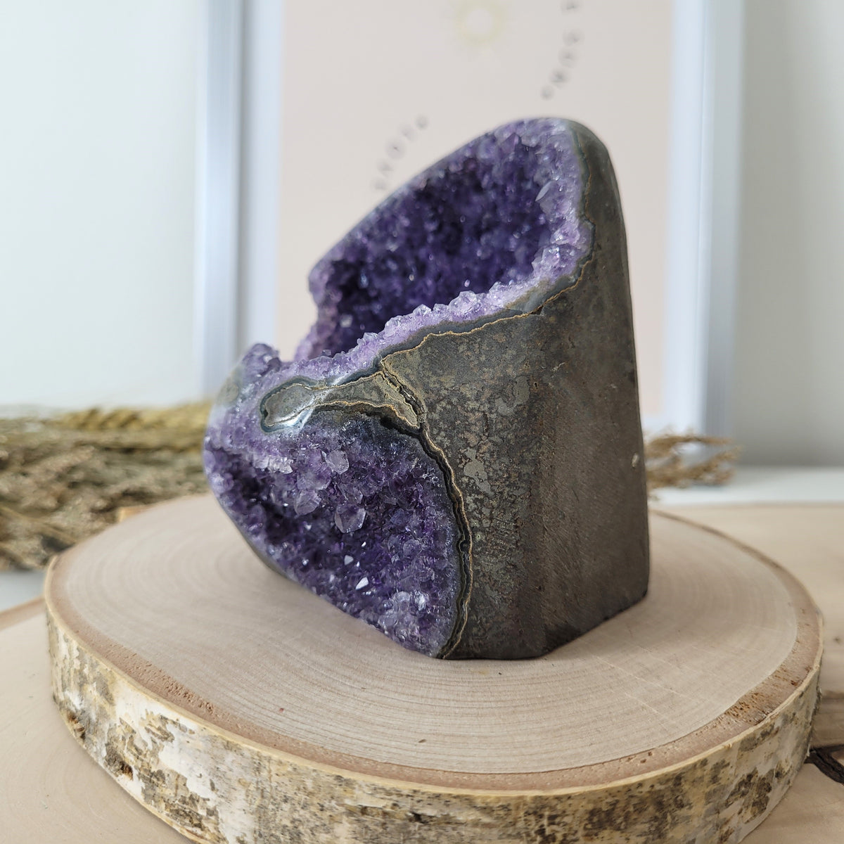 Amethyst Kristalldruse 9,3 x 8,3cm, 637g, Uruguay Amethyst