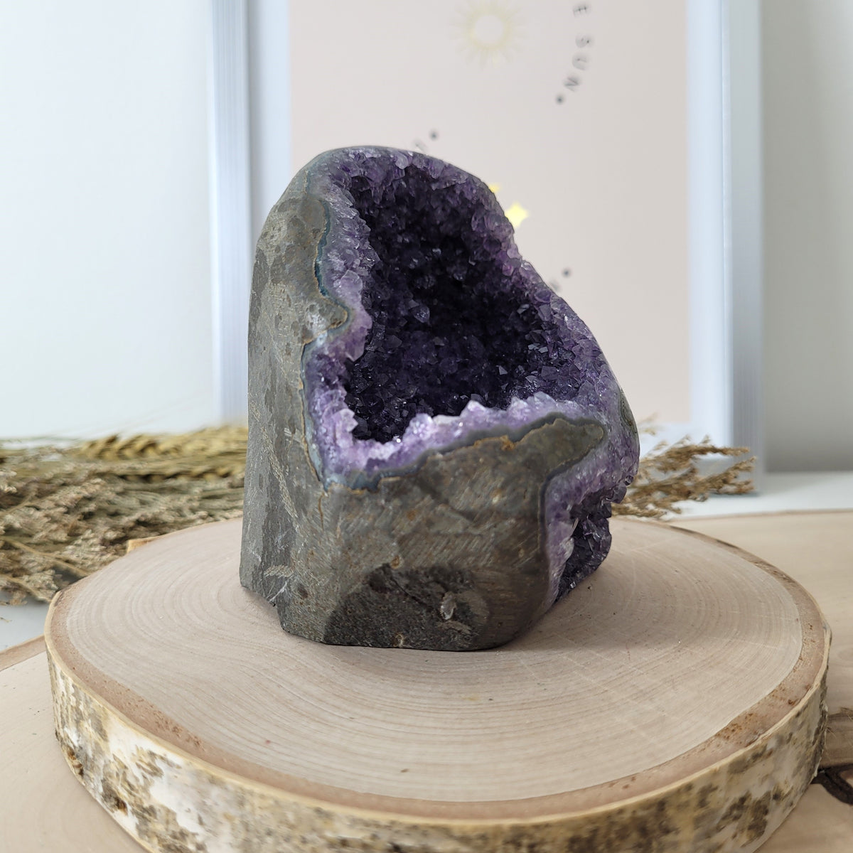 Amethyst Kristalldruse 9,3 x 8,3cm, 637g, Uruguay Amethyst