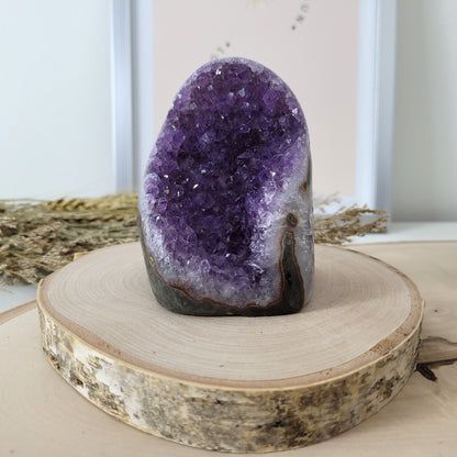 Amethyst Kristalldruse 8,8 x 7,3cm, 527g, Uruguay Amethyst