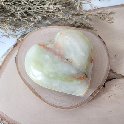 Aragonit mit Calcit Herz 10,5cm