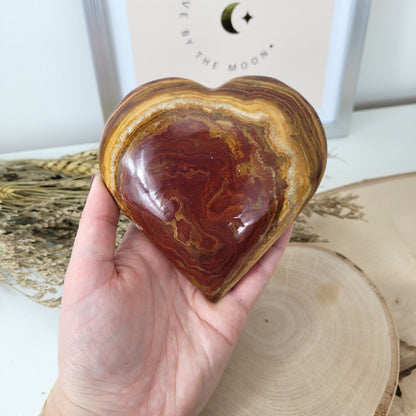 Aragonit mit Calcit Herz 11cm