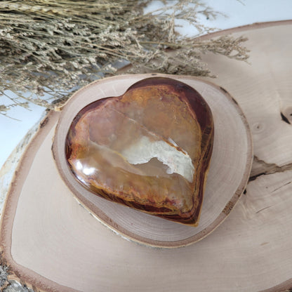 Aragonit mit Calcit Herz 11cm