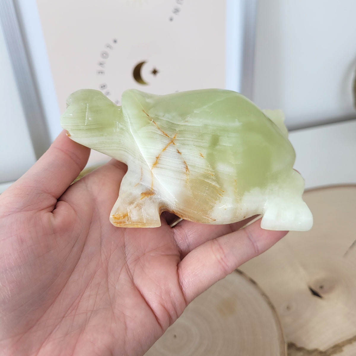 Aragonit mit Calcit Schildkröte 10cm