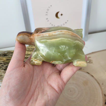 Aragonit mit Calcit Schildkröte 10cm