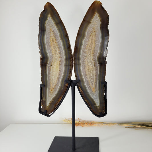 Achat Flügel / Schmetterling XXL auf Metallständer 54 x 23cm, 5,9kg Statement Piece