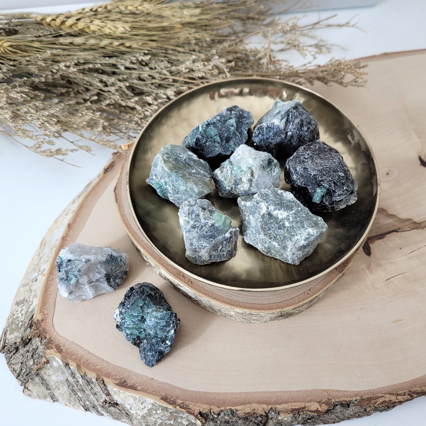 Smaragd in Matrix Rohstein, ca. 3-4cm