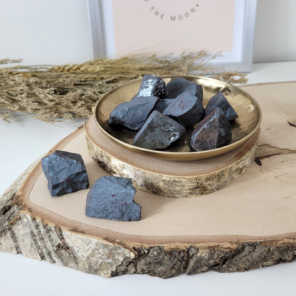 Hämatit Itabirit Rohstein ca. 3-4cm