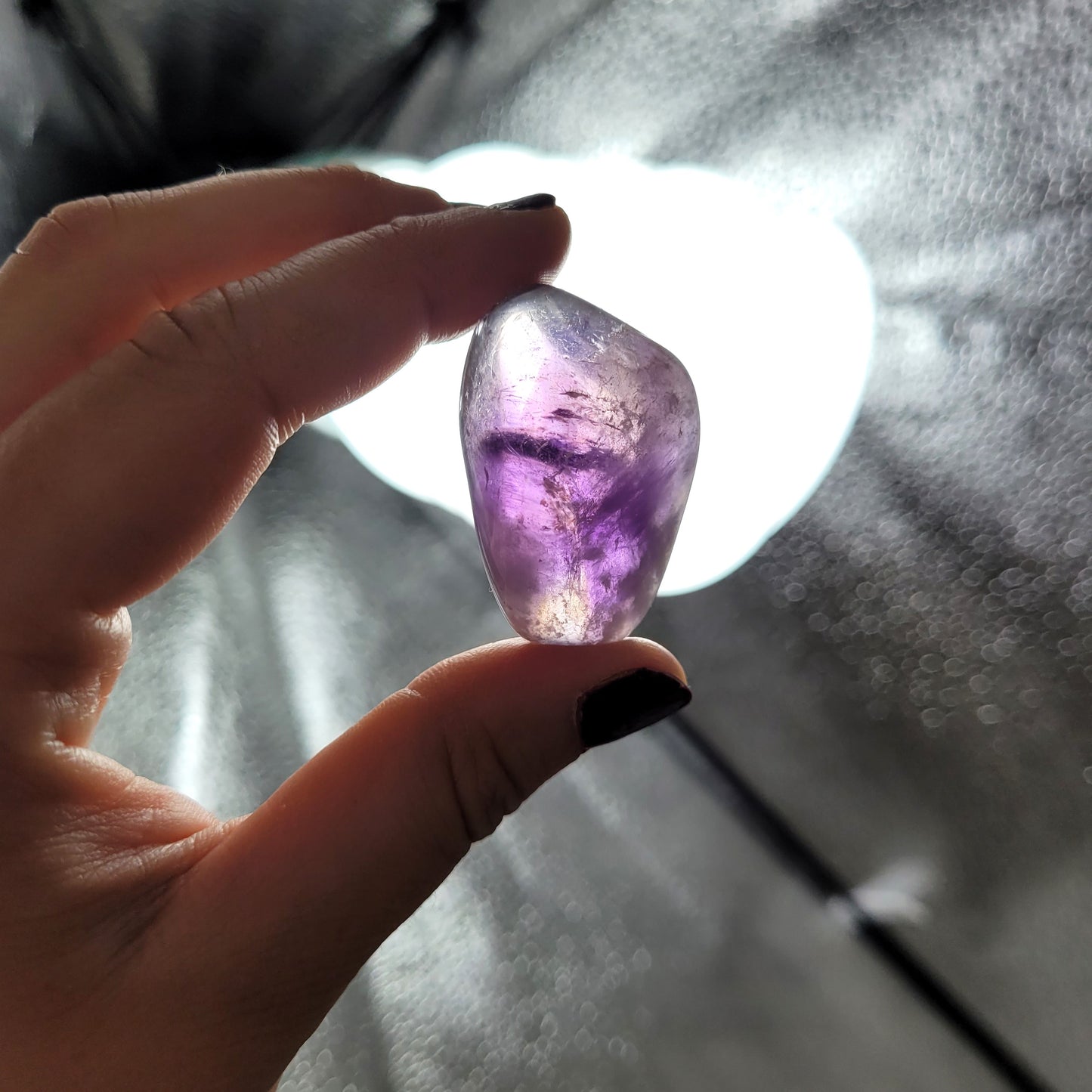 Angebot des Tages 31.05.26 Set bestehend aus: Amethyst Kristalldruse, lila Fluorit Kugel, Ametrin Trommelstein