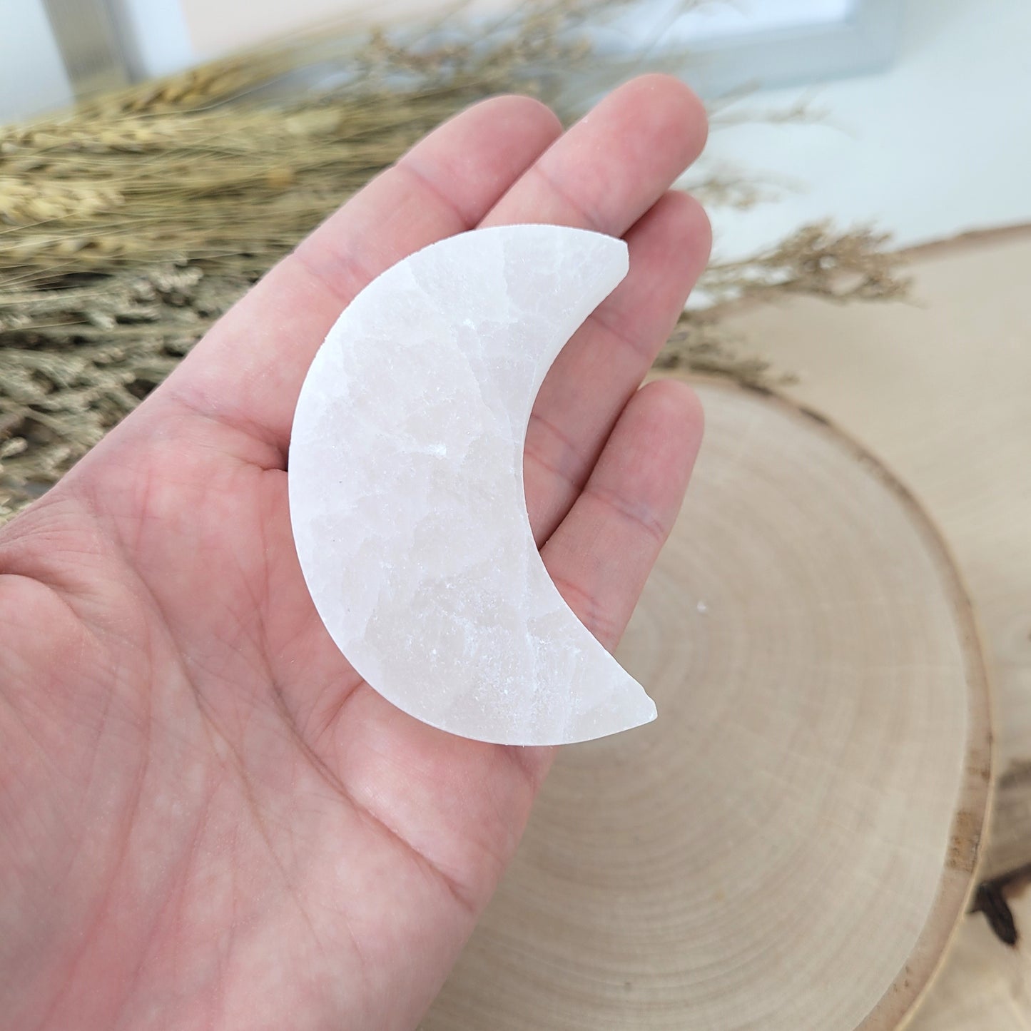 Selenit Mond 6cm
