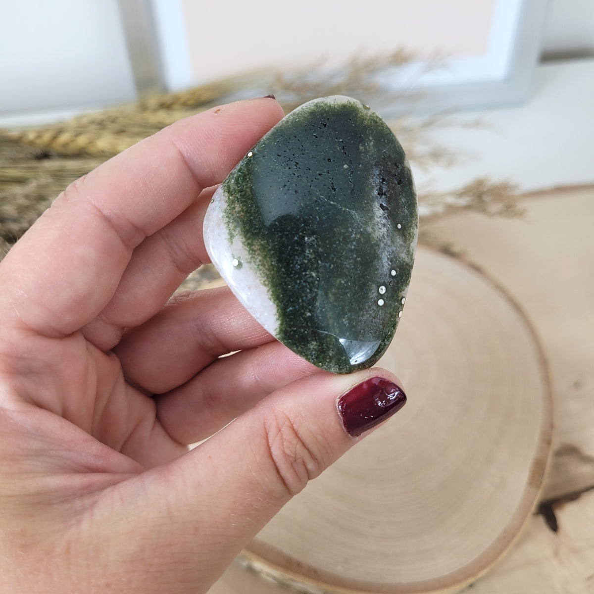 Druzy Ozean Jaspis Handstein