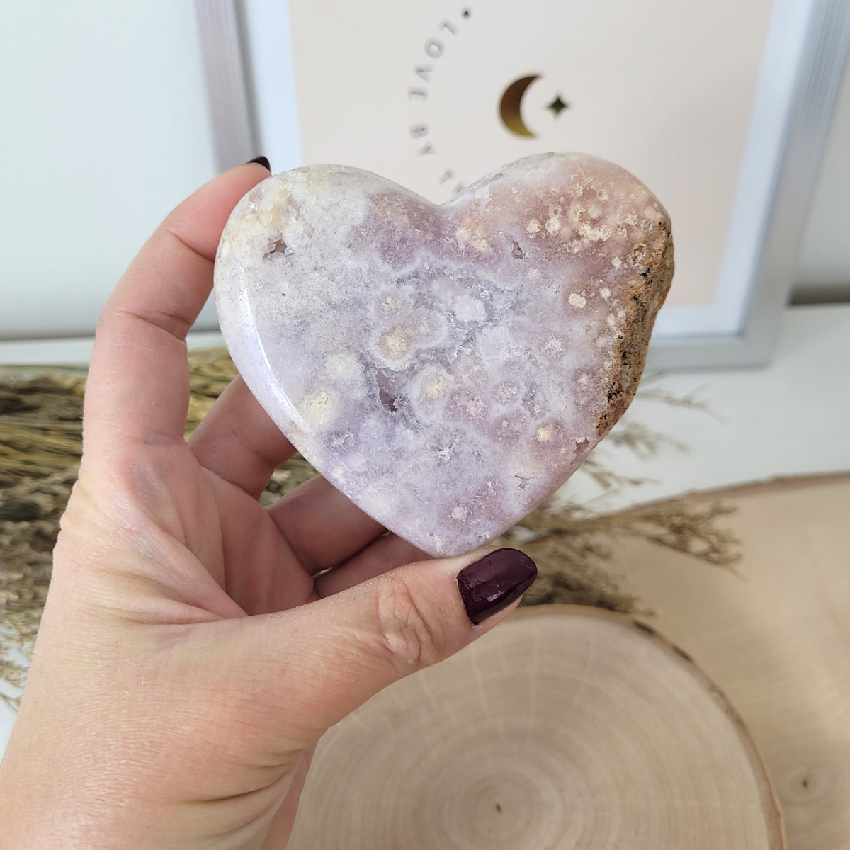 Pink Amethyst Herz 7,6 x 8,6cm, 303g