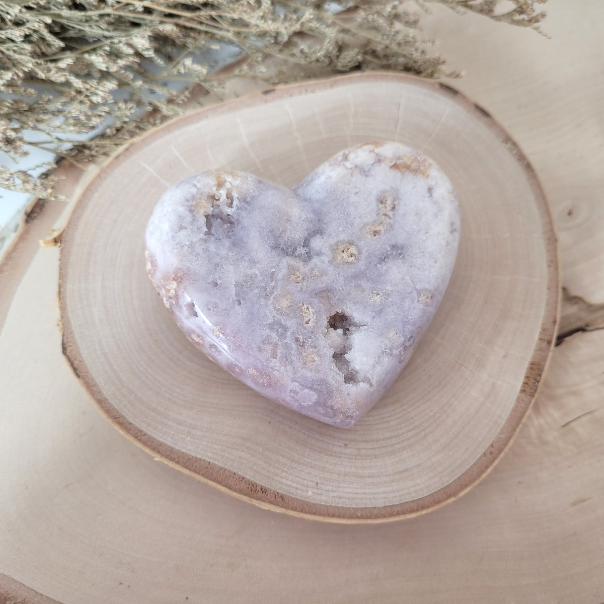 Pink Amethyst Herz 7,6 x 8,6cm, 303g