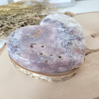 Pink Amethyst Herz 12,9 x 15,3cm, 1032g