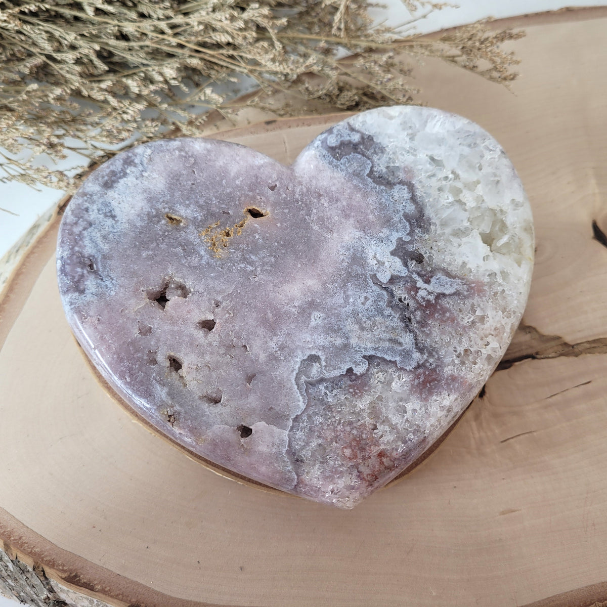 Pink Amethyst Herz 12,9 x 15,3cm, 1032g
