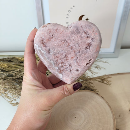 Pink Amethyst Herz 9.9 x 10,1cm, 549g