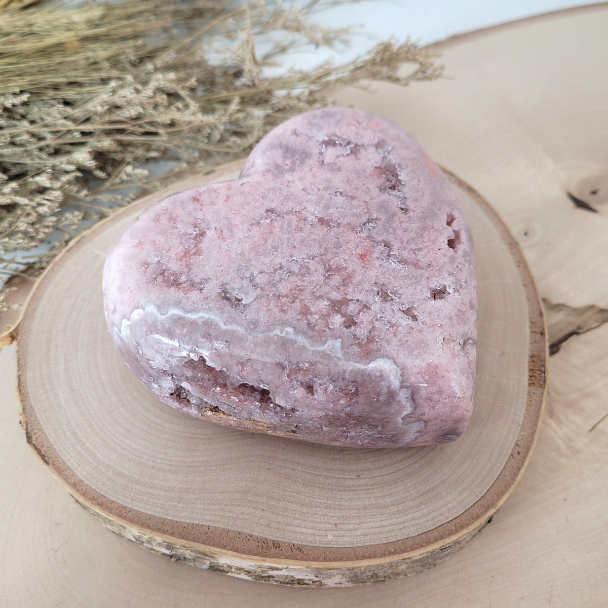 Pink Amethyst Herz 9.9 x 10,1cm, 549g