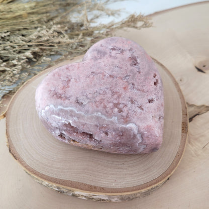 Pink Amethyst Herz 9.9 x 10,1cm, 549g