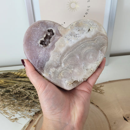 Pink Amethyst Herz 11,9 x 14,2cm, 886g