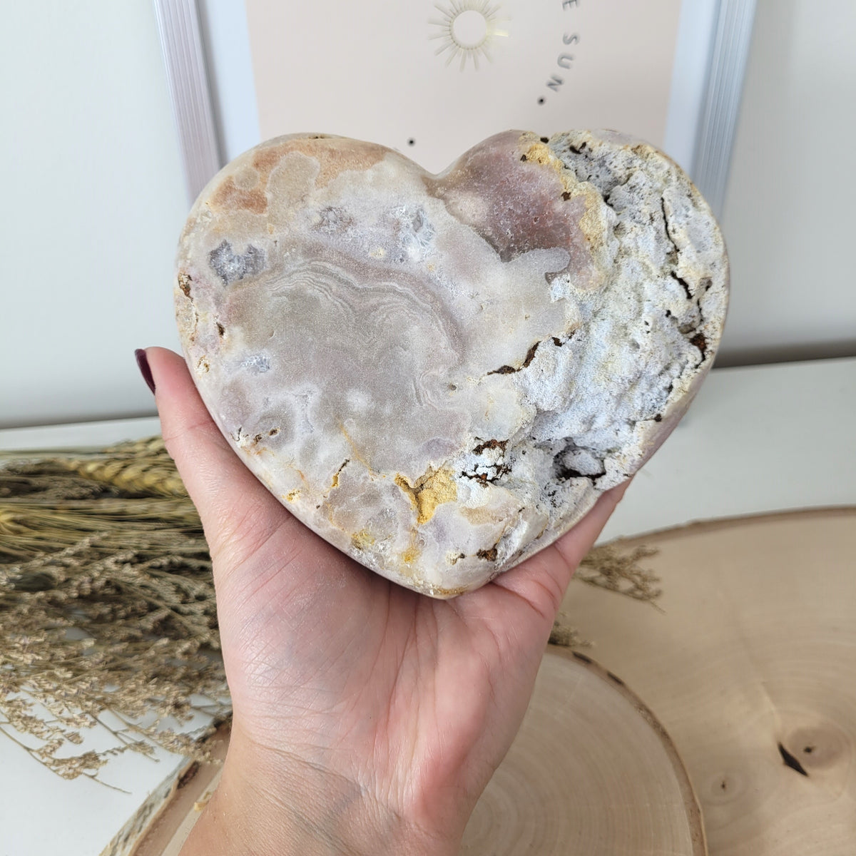 Pink Amethyst Herz 11,9 x 14,2cm, 886g