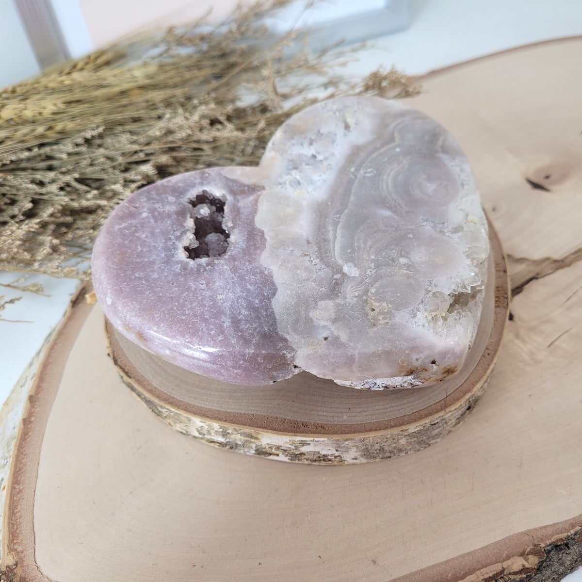 Pink Amethyst Herz 11,9 x 14,2cm, 886g