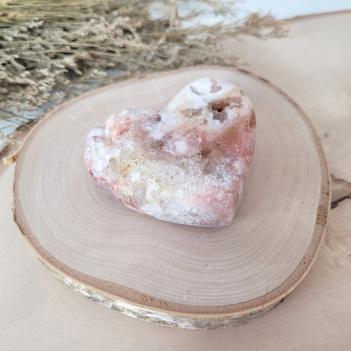 Pink Amethyst Herz 6,6 x 7,8cm, 246g