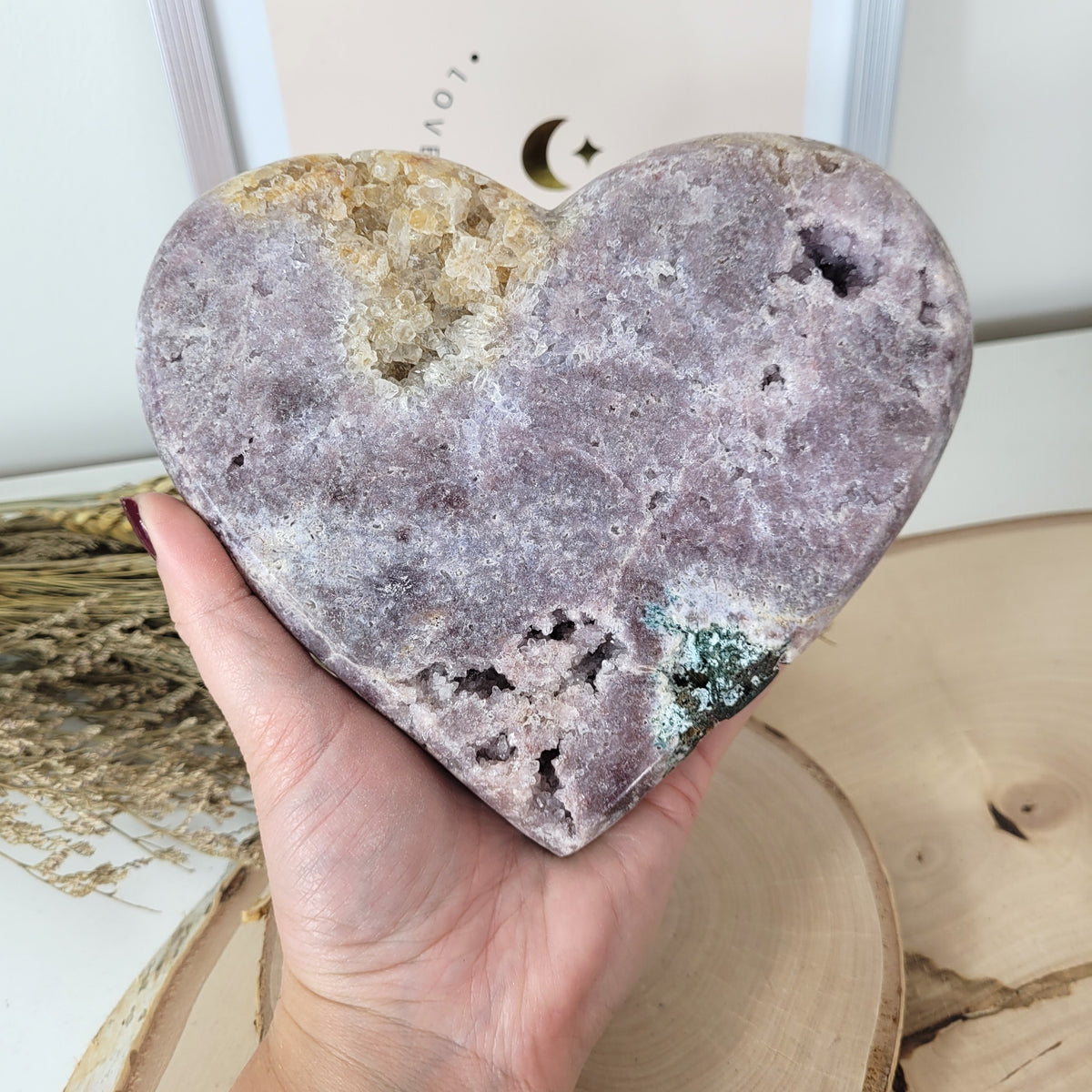 Pink Amethyst Herz 13,4 x 15,7cm, 1091g