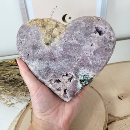 Pink Amethyst Herz 13,4 x 15,7cm, 1091g