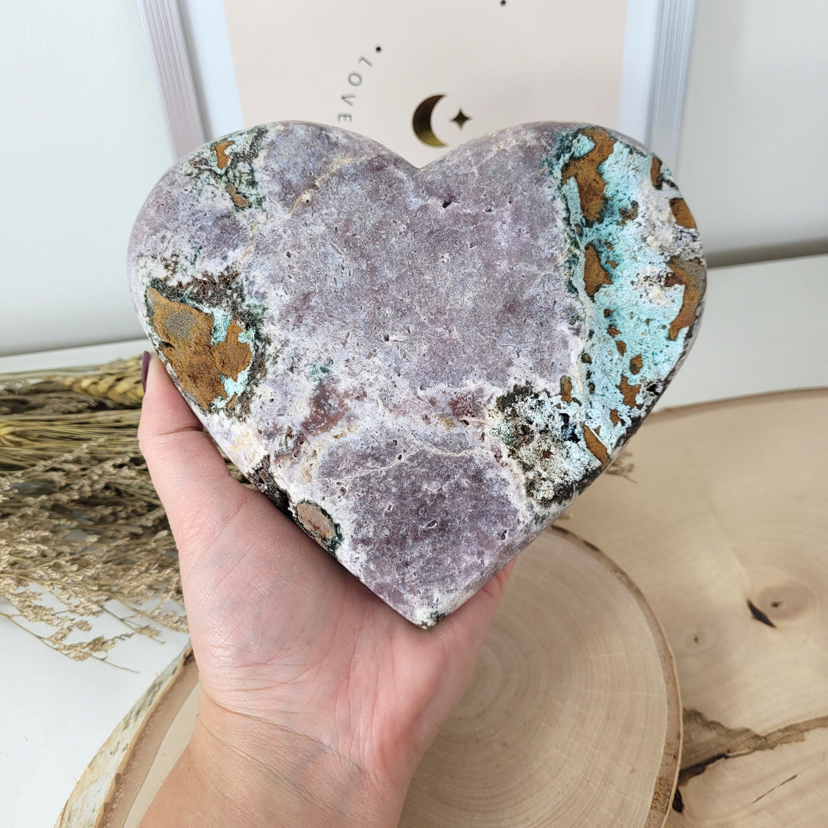 Pink Amethyst Herz 13,4 x 15,7cm, 1091g