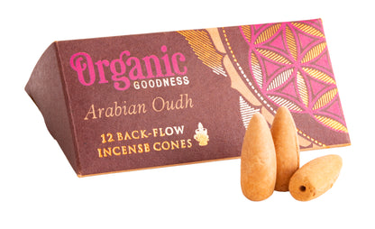 Rückfluss Räucherkegel Organic Goodness Backflow Kegel Arabian Oudh