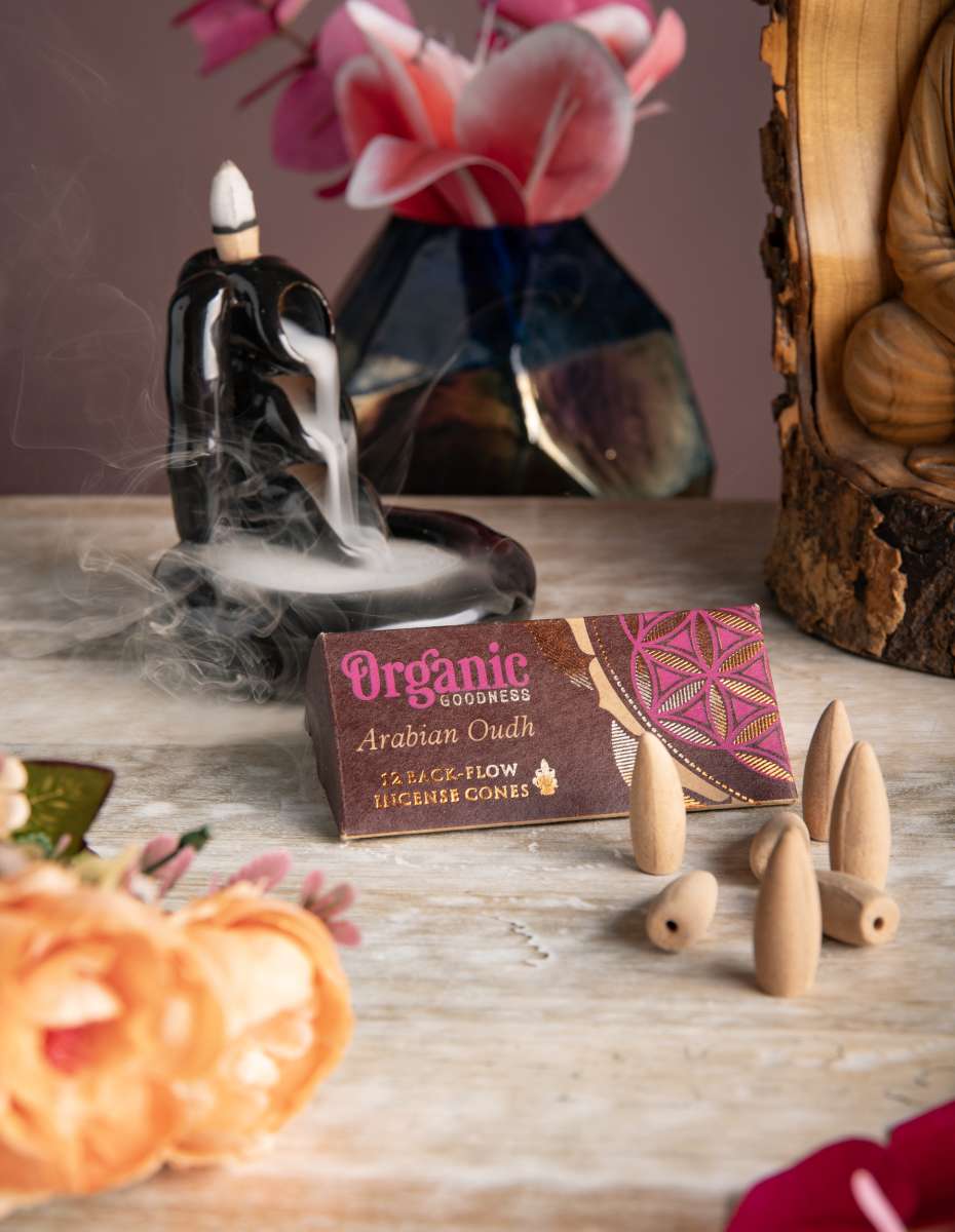Rückfluss Räucherkegel Organic Goodness Backflow Kegel Arabian Oudh