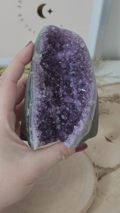 Amethyst Kristalldruse 10,3 x 7,6cm, 396g