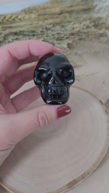 Lamellen Obsidian Kristallschädel