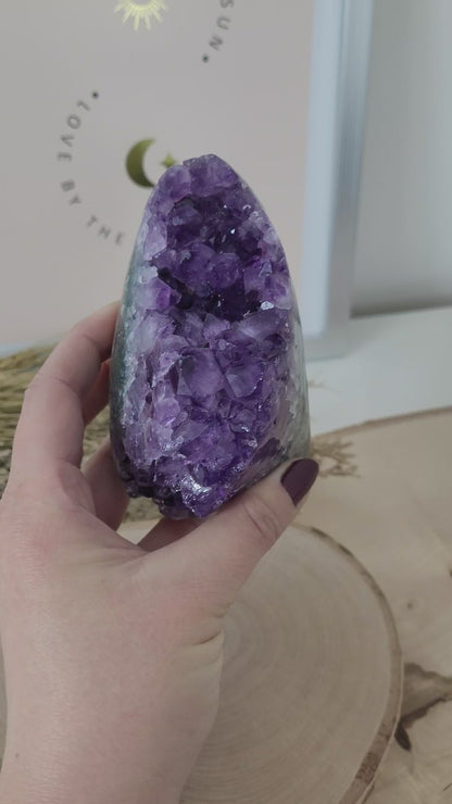 Amethyst Kristalldruse 10,1 x 6cm, 598g, Uruguay Amethyst