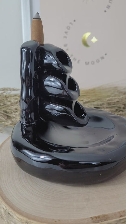 Backflow Kegelhalter Wasserfall, Keramik, glasiert