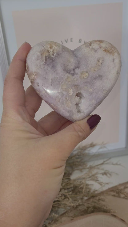 Pink Amethyst Herz 7,6 x 8,6cm, 303g