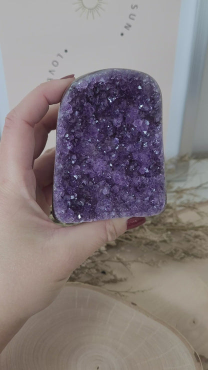 Amethyst Kristalldruse 8,2 x 6,7cm, 393g