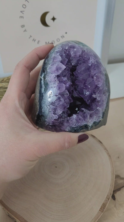 Amethyst Kristalldruse 8,9 x 8,6cm, 696g, Uruguay Amethyst