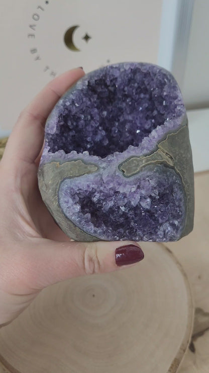 Amethyst Kristalldruse 9,3 x 8,3cm, 637g, Uruguay Amethyst