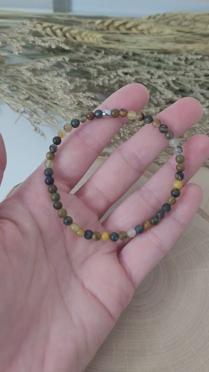 Pietersit Armband Kugeln 4 mm