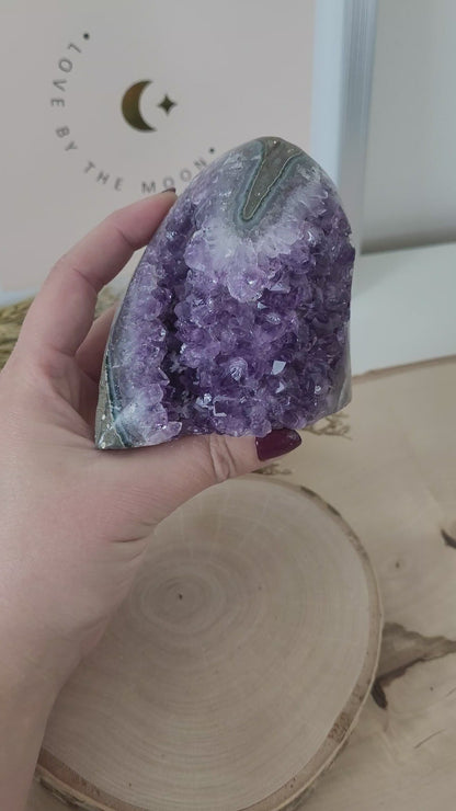 Amethyst Kristalldruse 8,3 x 8,6cm, 554g, Uruguay Amethyst